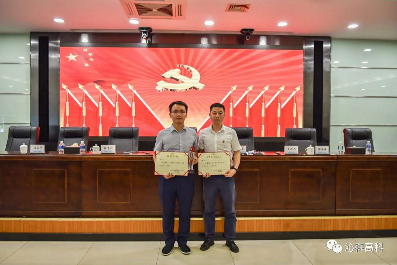 沁森高科榮獲“建黨九十九周年”長沙高新區(qū)“支持黨建工作優(yōu)秀企業(yè)家”、 “優(yōu)秀共產(chǎn)黨員”榮譽(yù)稱號